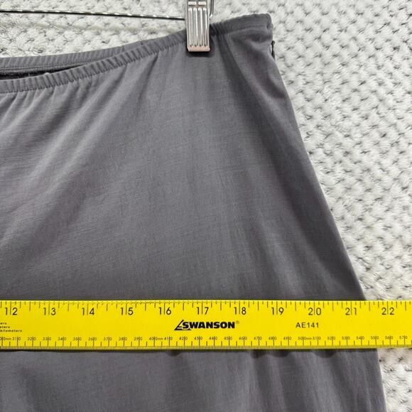 Eileen Fisher Pants Womens L Gray Stretch Pull On Lightweight Straight Mid Rise - Picture 14 of 16